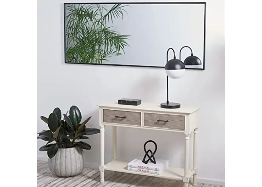 SAFAVIEH Home Collection Cala Black 58-inch Rectangular Wall Mirror-Black
