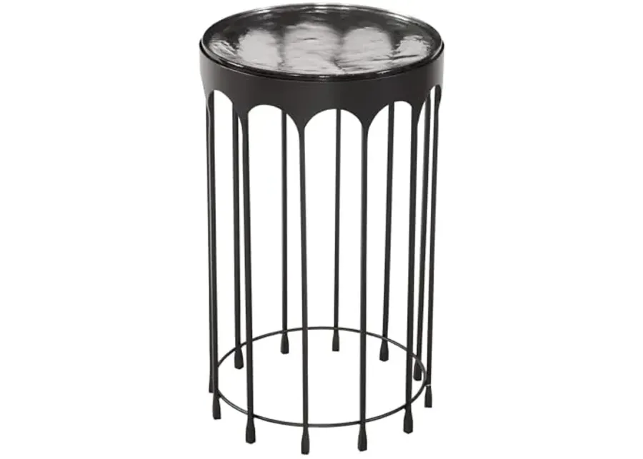 Bassett Mirror Company Hartley Accent Table - Matte Black-Black