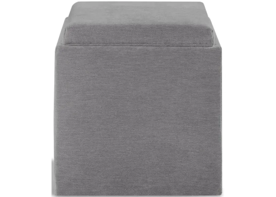 Owen Tray Ottoman - Grey
