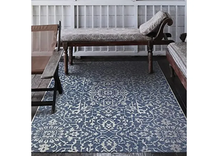 Couristan Monte Carlo Palmette Indoor/Outdoor Area Rug, 2' x 3'7-Navy-ivory 1 68357-couristan-monte-carlo-palmette-indoor-outdoor-area-rug-2-x-3-7-navy-ivory-1.webp