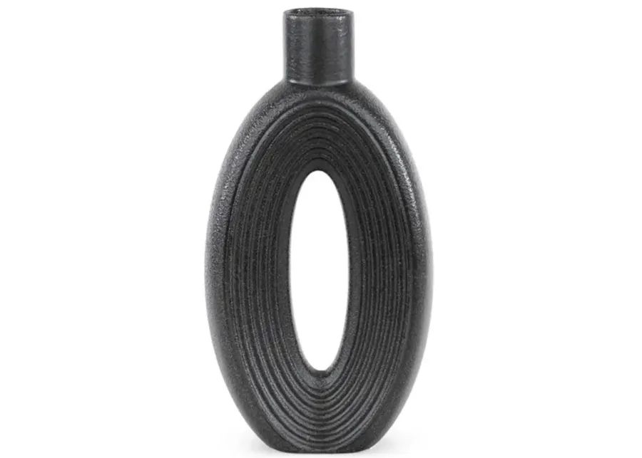 Oval Cut-Out Vase