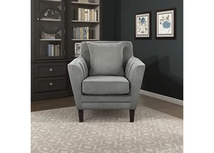 Lexicon Cairn Velvet Accent Chair, Gray-Grey