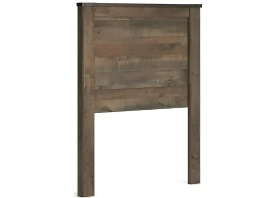 Signature Design by Ashley Trinell Rustic Panel Headboard, Twin, Warm Brown-Brown