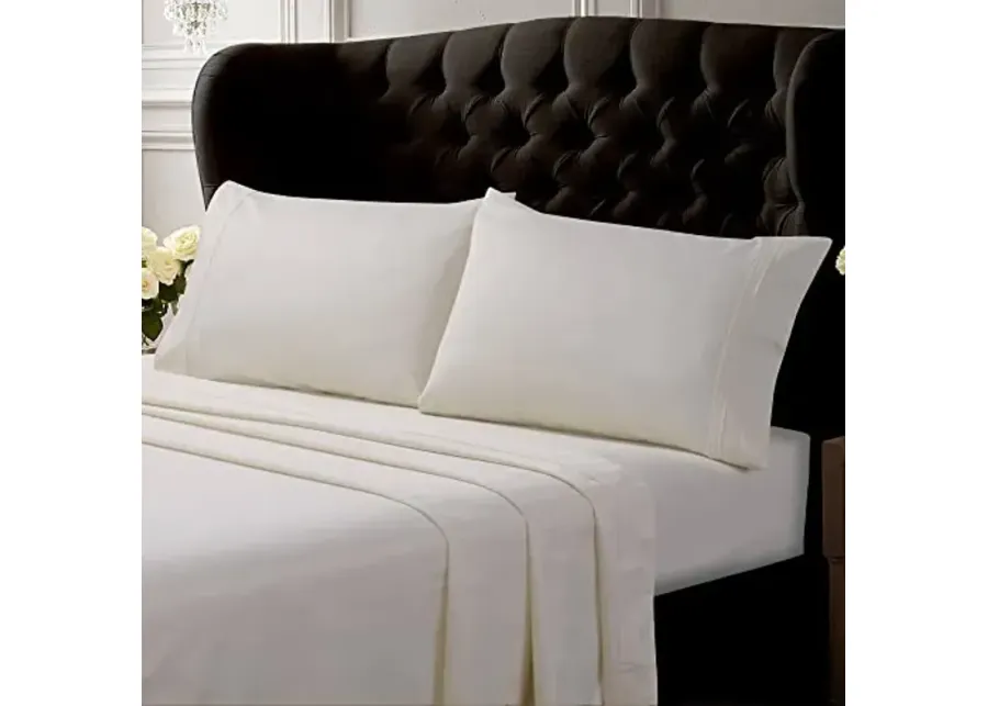 Tribeca Living Egyptian Cotton Sateen Pillowcases King, Set of 2 Bed Pillow Covers, Solid, 500 Thread Count, Luxury Bedding, Ivory-Ivory 1 68809-tribeca-living-egyptian-cotton-sateen-pillowcases-king-set-of-2-bed-pillow-covers-solid-500-thread-count-luxury-bedding-ivory-ivory-1.webp