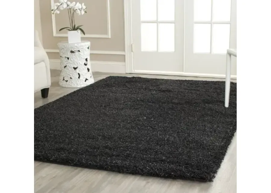 SAFAVIEH California Shag Collection Area Rug - 5'3" x 7'6\-Black, Ivory