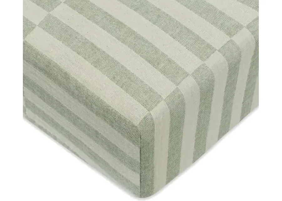 Babyletto 100% Organic Cotton Crib Sheet, GOTS-Certified, Fitted 360æ³, Ultra-Soft and Breathable Muslin - Moss Green Offset Stripe-Moss Stripe 1 68983-babyletto-100-organic-cotton-crib-sheet-gots-certified-fitted-360-ultra-soft-and-breathable-muslin-moss-green-offset-stripe-moss-stripe-1.webp