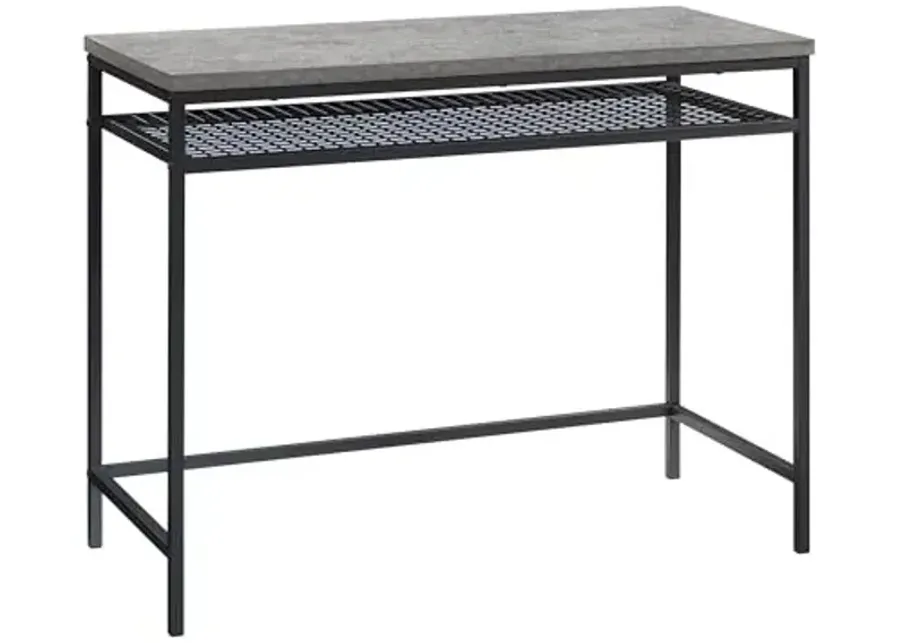 Sauder Market Commons Writing Desk with Storage, Slate Gray Finish-40