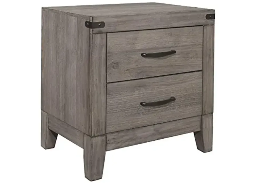 Homelegance 2-Drawer Nightstand, One-Size, Grayish Brown-16 1 69758-homelegance-2-drawer-nightstand-one-size-grayish-brown-16-1.webp