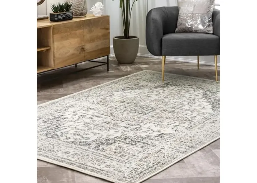 nuLOOM Tanith Vintage Medallion Area Rug, 5x8, Cream-Tanith Cream
