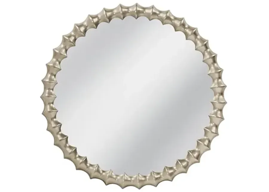 Max Wall Mirror - Antique Silver-Silver