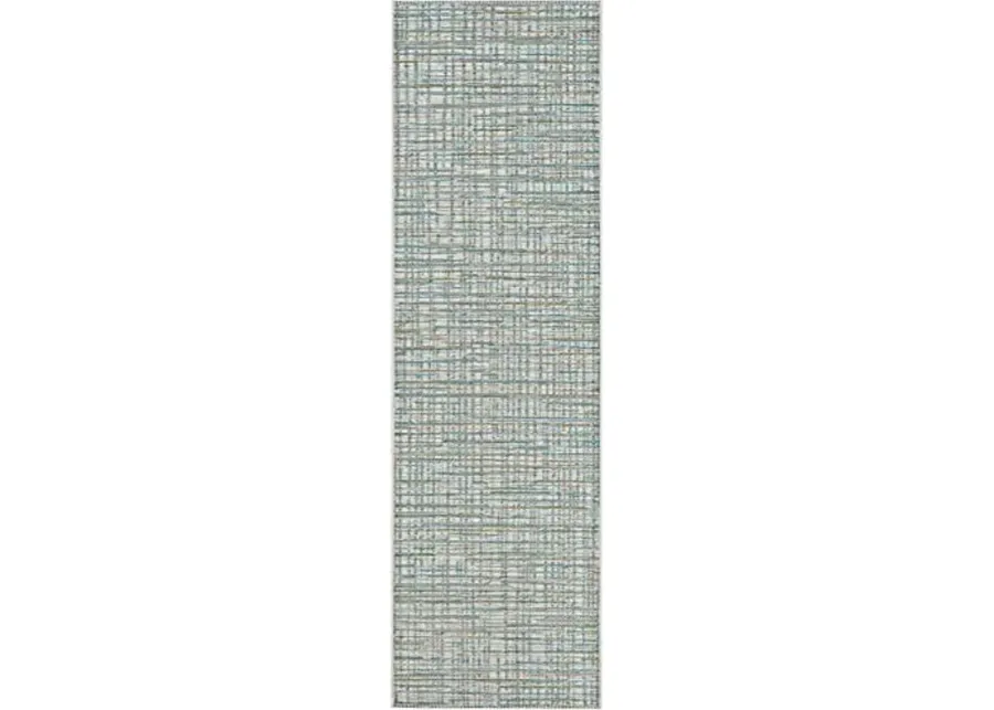Couristan Cape Falmouth Runner Rug 2'3" x 7'10" Ivory/Hunter-Ivory