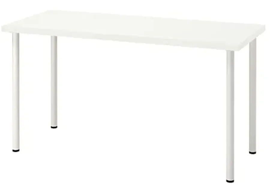 IKEA LAGKAPTEN/ADILS desk, white, 140x60 cm-White