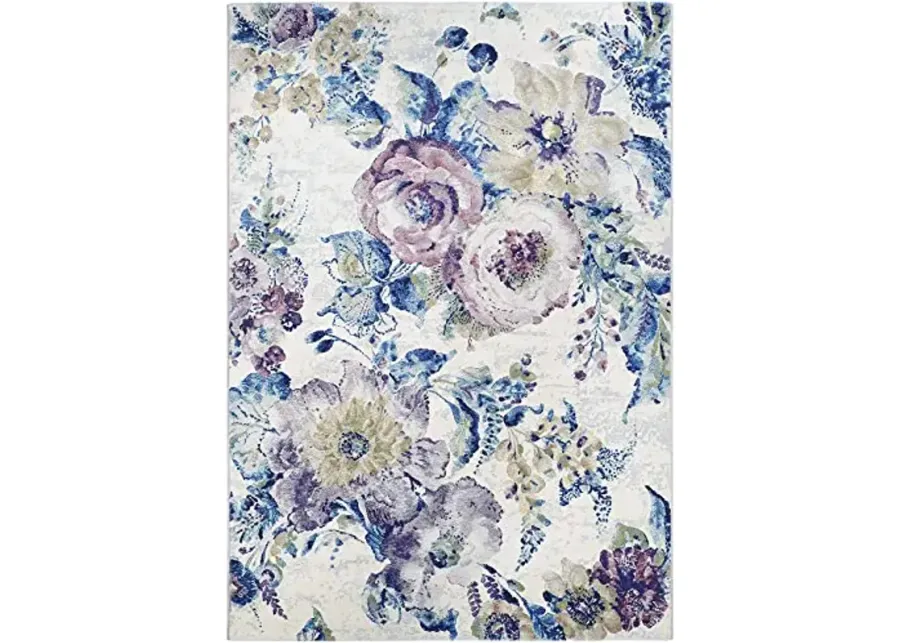 Couristan Easton Floral Chic/Bone-Multi Area Rug 9'2" x 12'5"-Bone-multi
