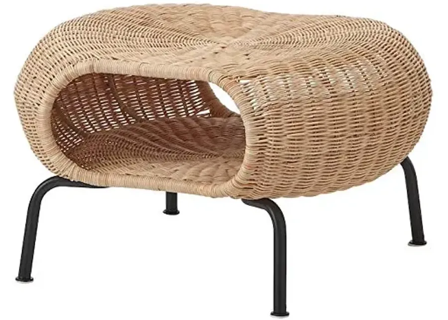 Gamlehult Ottoman with Storage-Beige