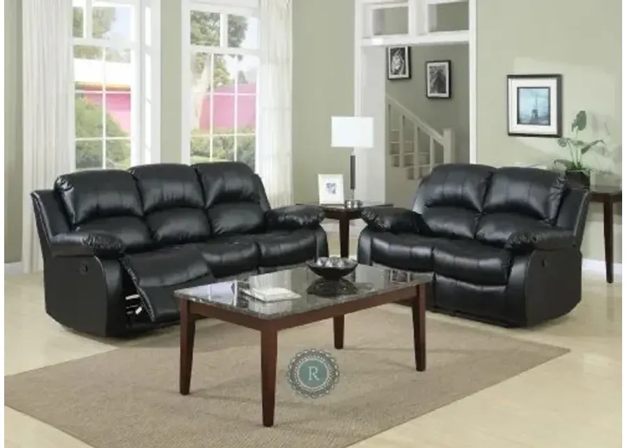 Homelegance Cranley Black Reclining Living Room Set-Black