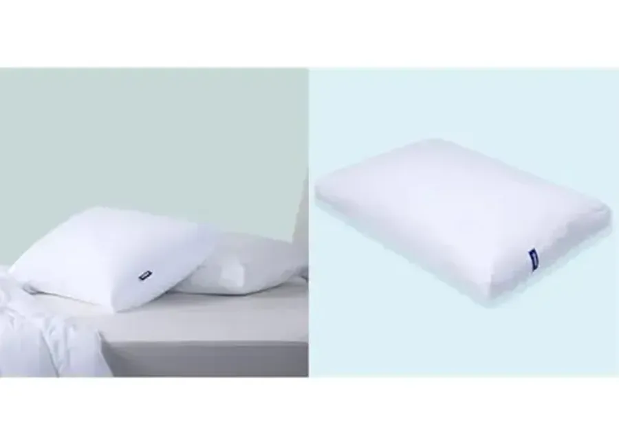Casper Original Pillow for Sleeping, King, White, Two Pack & Essential Pillow for Sleeping, Standard, White, Two Pack