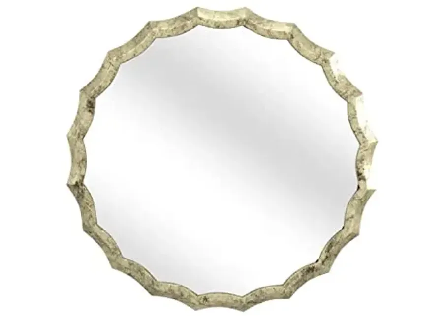 Southgate Aluminum Wall Mirror in Gold-Gold