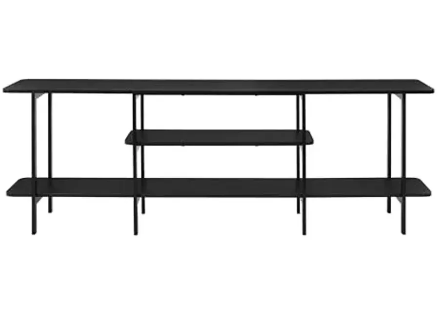 Manhattan Comfort Celine 70" Sideboard with 3 Shelves, TV Stand for Televisions up to 60-Black 1 71751-manhattan-comfort-celine-70-sideboard-with-3-shelves-tv-stand-for-televisions-up-to-60-black-1.webp