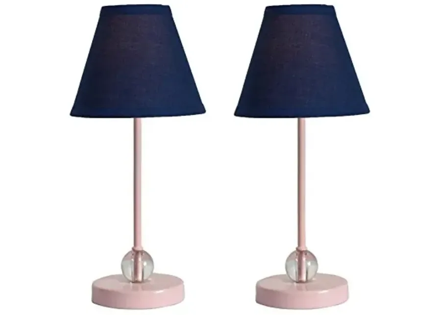 Urbanest Chelsea Mini Accent Lamp - Set of 2-Baby Pink