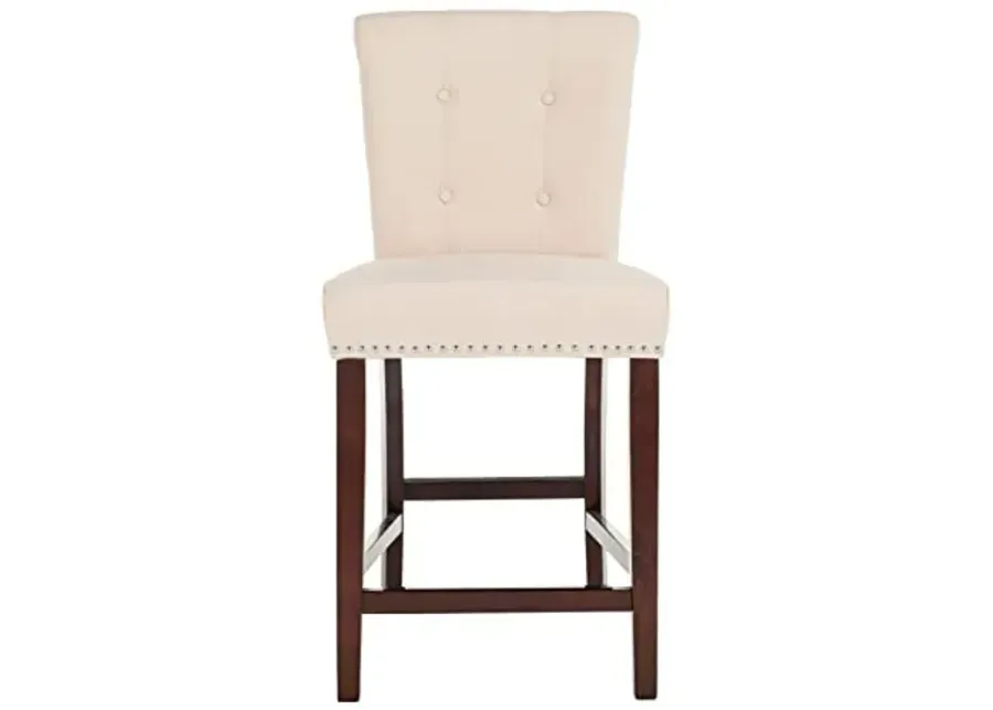 Safavieh Taylor Counter Stool, Beige/Espresso-20