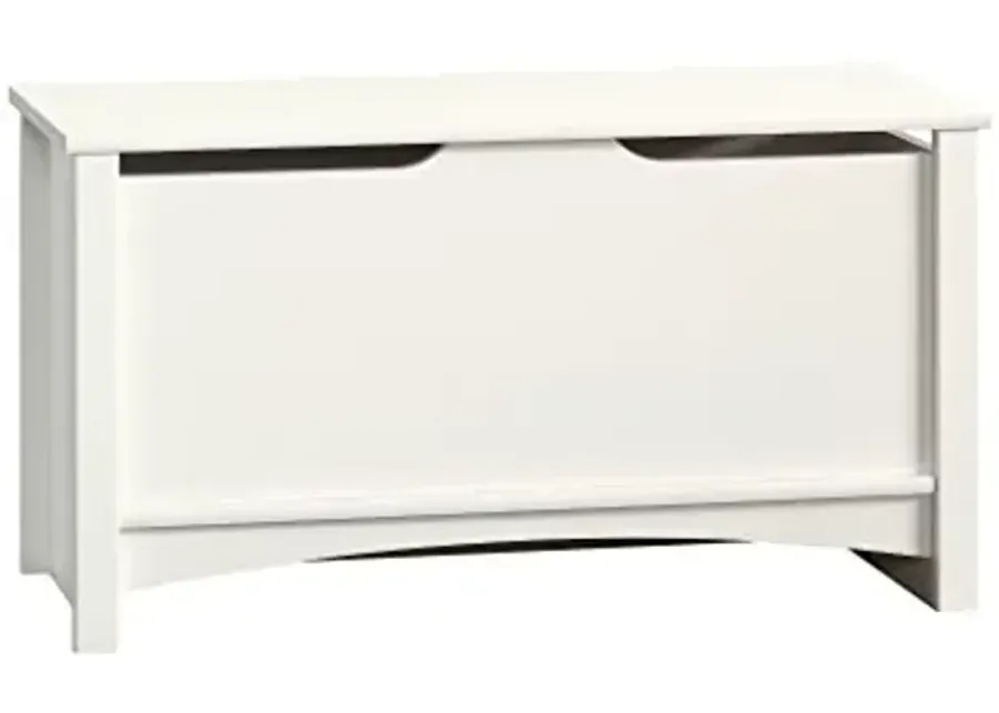 Sauder Shoal Creek Storage Chest, Toy Storage Chest for Living Room, Storage Trunk, in Soft White-18.937