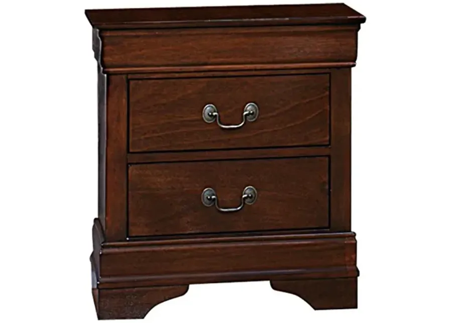Homelegance 2147-4 Mayville 2-Drawer Nightstand, One Size, Cherry-Cherry