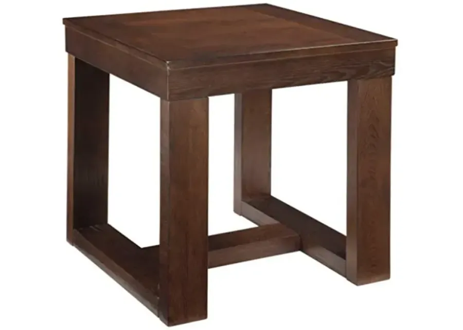Signature Design by Ashley Watson Classic Oversized Square End Table, Dark Brown-Dark Brown