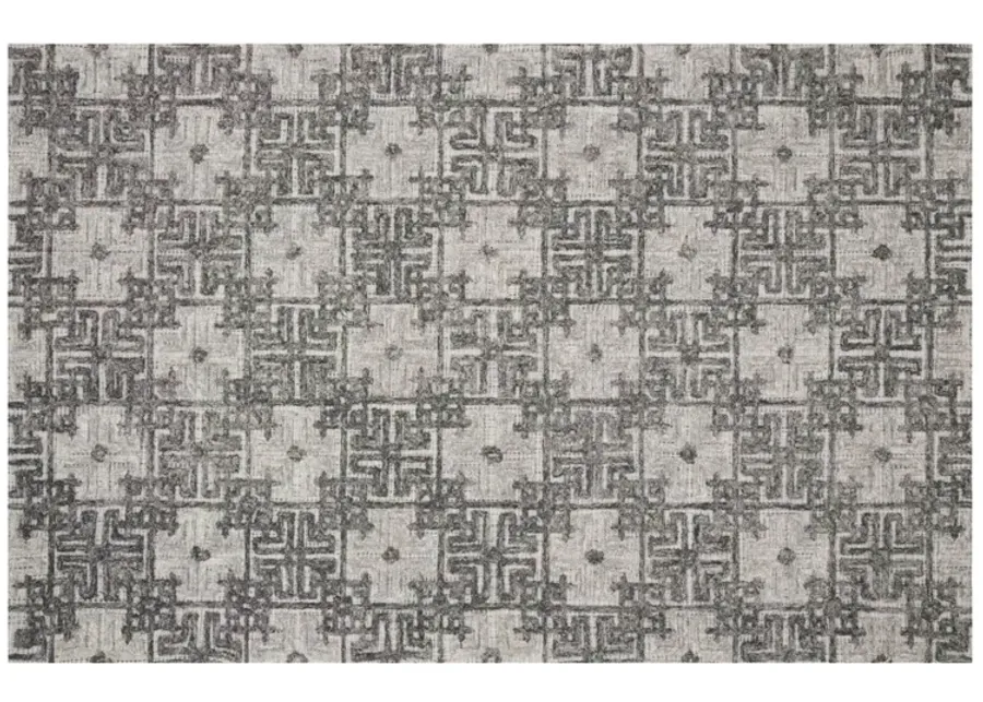 Ehren Geometric Wool 5x8 Area Rug by Loloi-60
