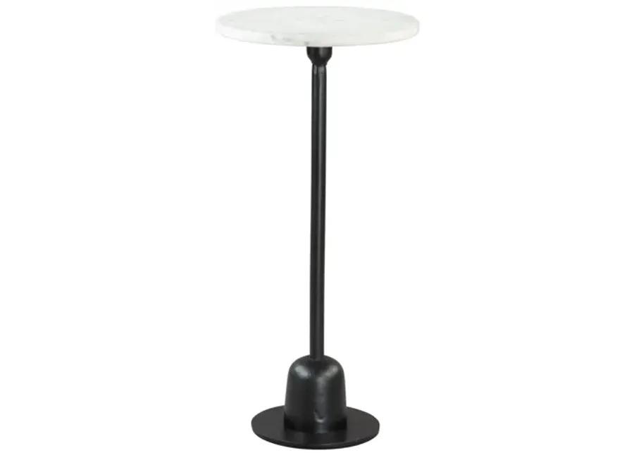 Woozy Side Table White & Black-11