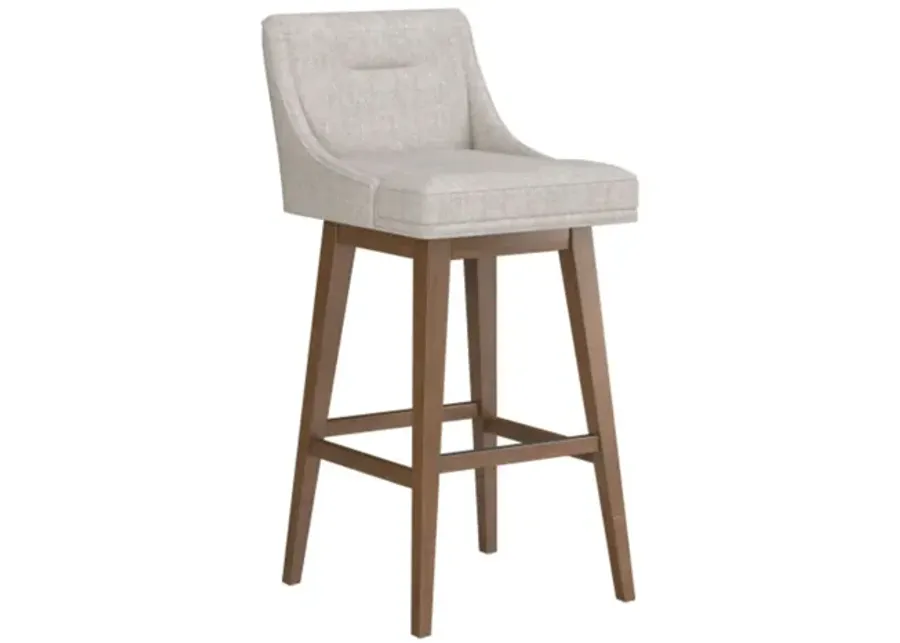 Tapered Oatmeal Seat + Brown Adjustable Swivel Base-17