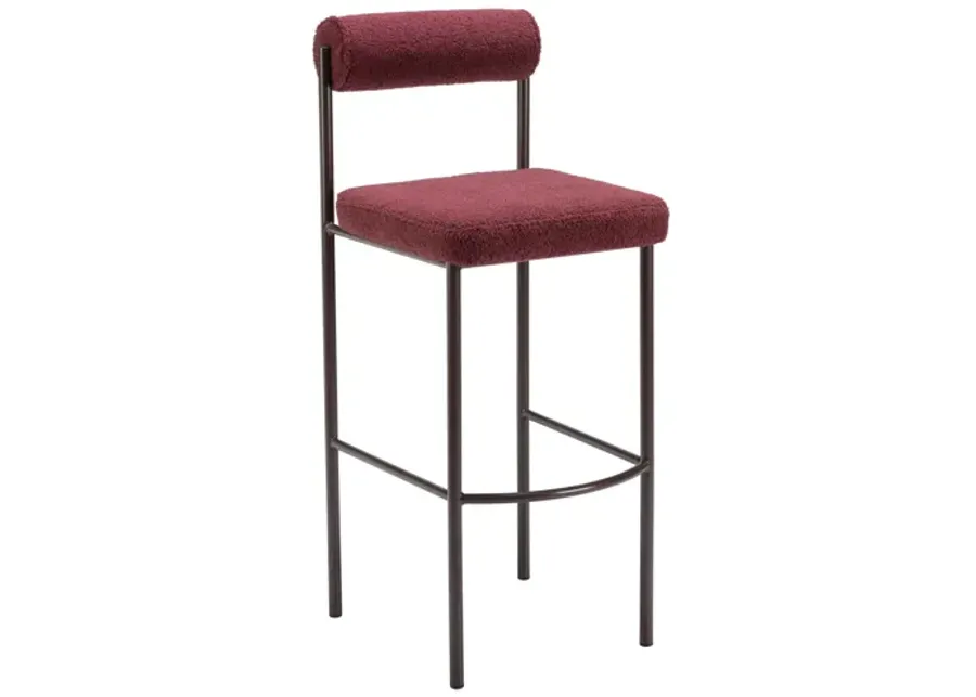Livorno Barstool (Set of 2) Red & Bronze-16