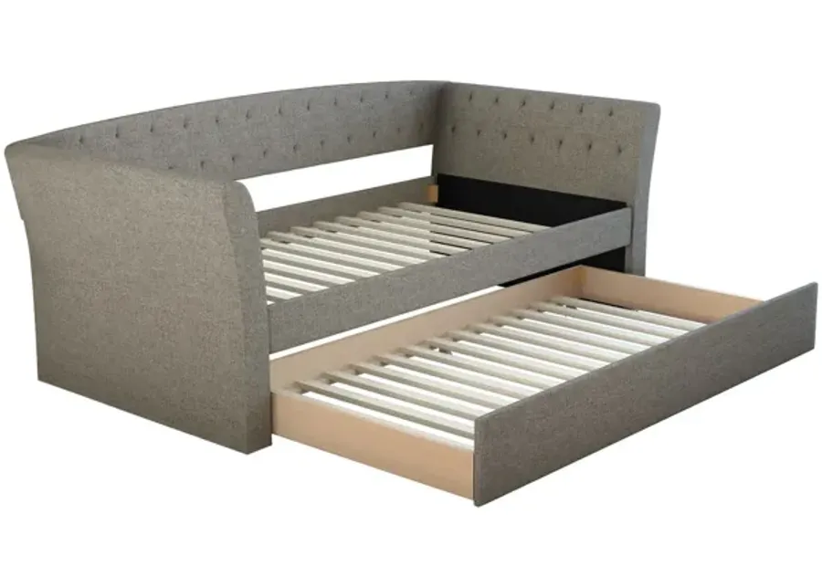 Neville Daybed with Trundle - Grey-42