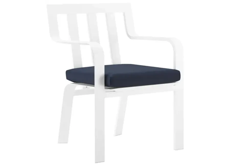 Baxley Stackable Outdoor Patio Aluminum Dining Armchair-24