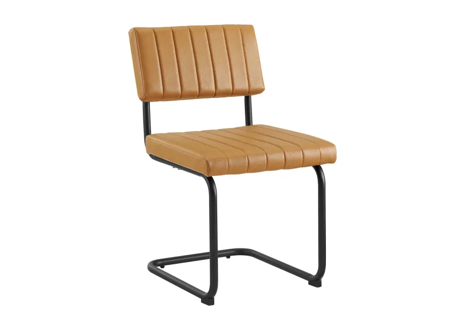 Parity Vegan Leather Dining Side Chairs Set of 2 by Modway-19