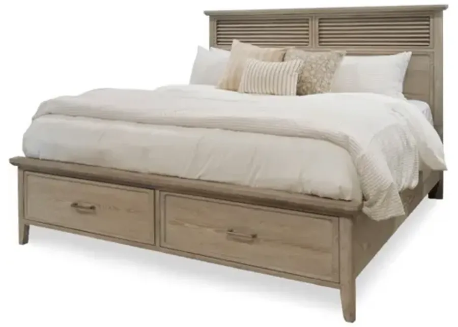 Cape May Queen Storage Bed Solid Wood Coastal Charm-67