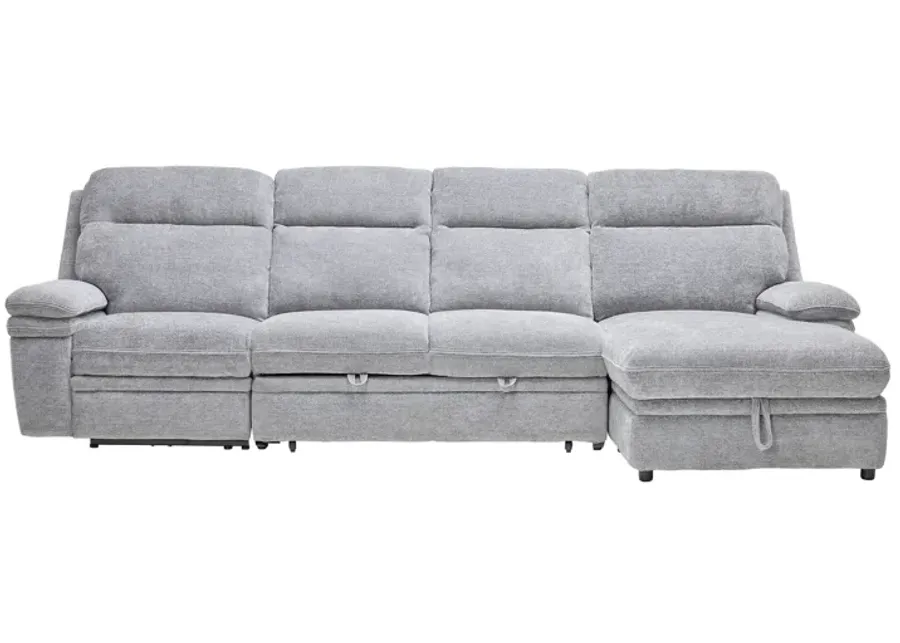 Colt 3-Piece Dual Power Reclining Sleeper Sectional with Right Arm Facing Chaise-128