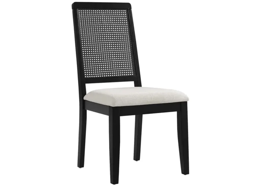 Arlo Faux Rattan and Wood Dining Side Chairs Set of 2 by Modway-19