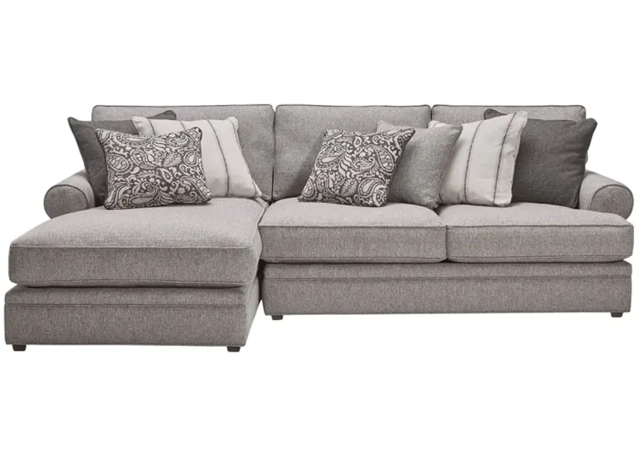 Lincoln Stone 2-Piece Sectional with Left Arm Facing Chaise-117