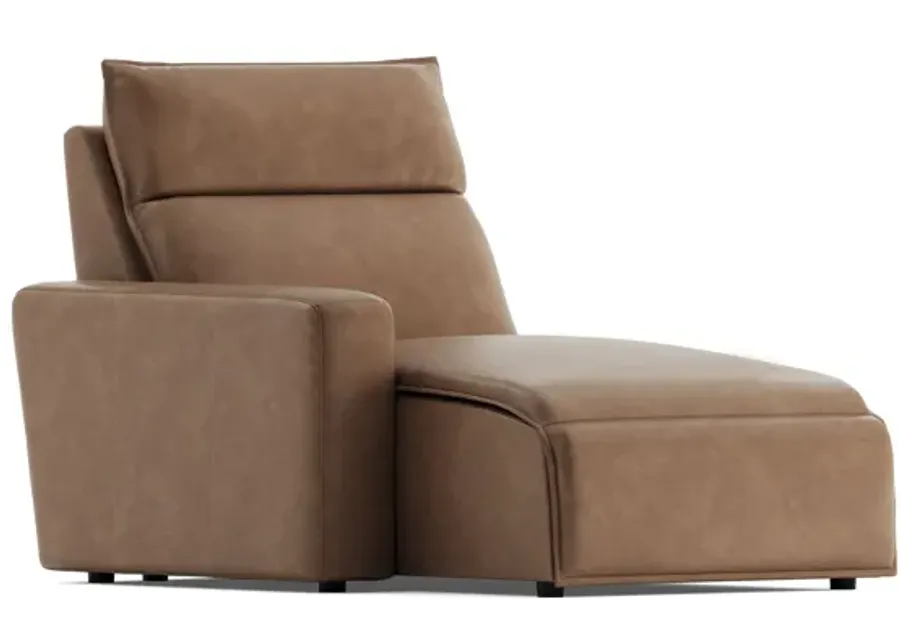 ModularTwo Brown Dual Power Reclining Left Arm Facing Chaise-40