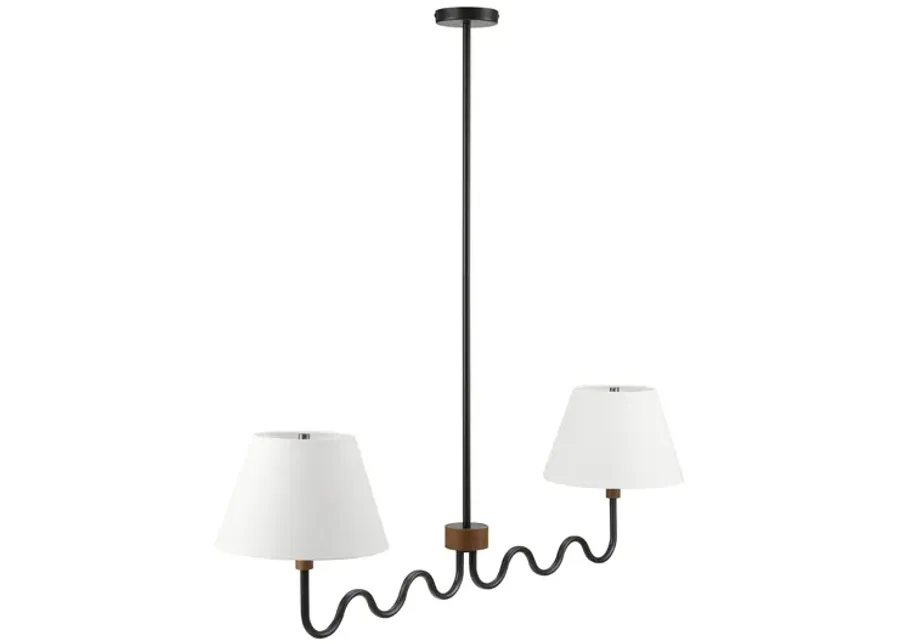 Sunlit Squiggle 2-Arm Pendant Light-50