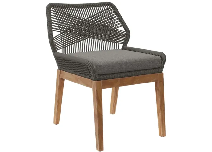 Wellspring Outdoor Patio Teak Wood Dining Chair-25