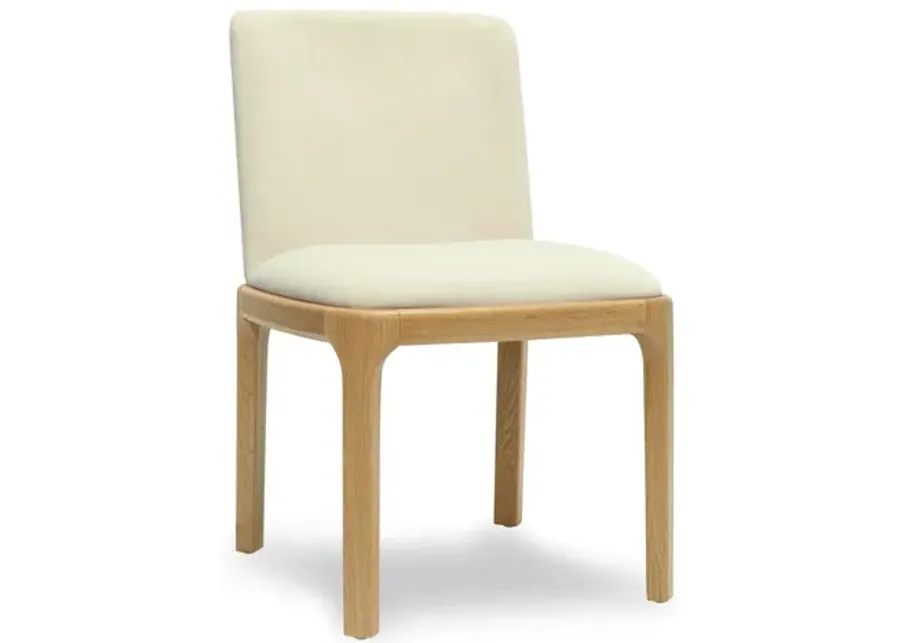 Rebecca Cream Performance Velvet Dining Chair-20