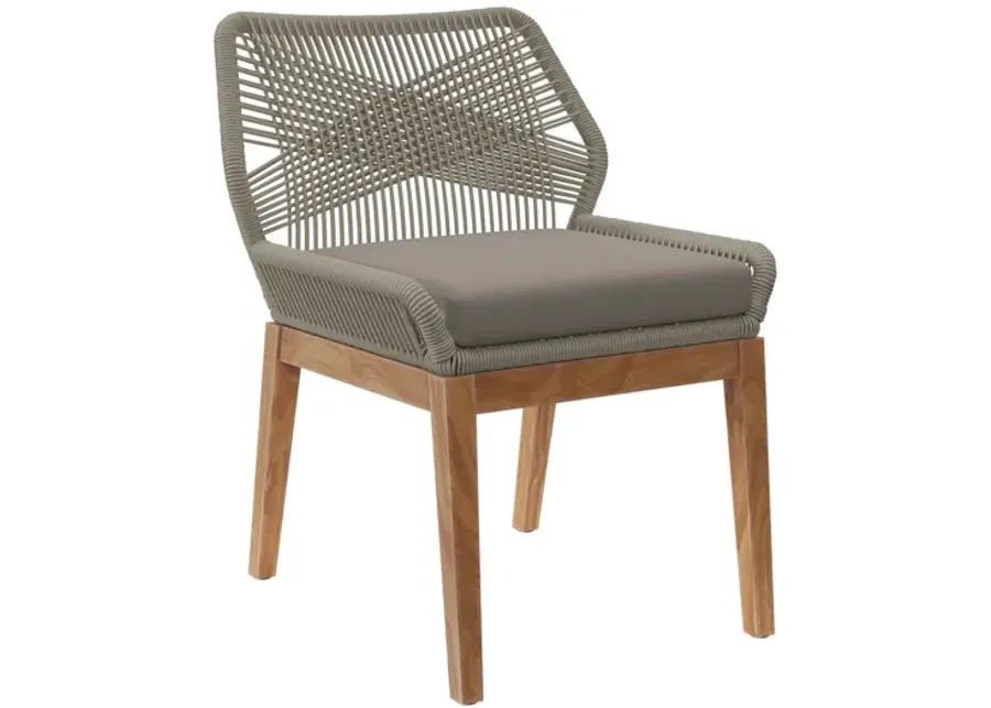 Wellspring Outdoor Patio Teak Wood Dining Chair-25