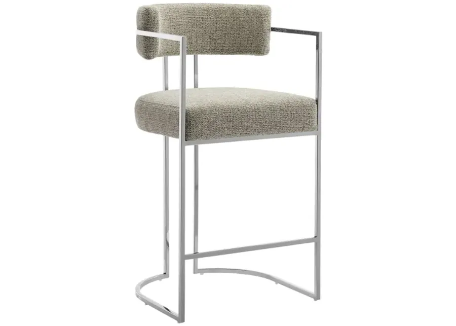 Huron Curved Back Fabric and Metal Counter Stool by Modway-21