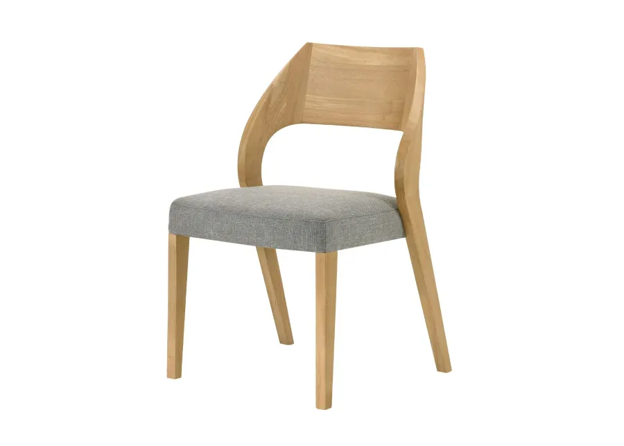 Revolve Wood Chair in Oak Finish-24