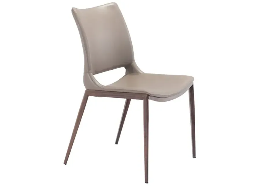Ace Dining Chair (Set of 2) Brown & Walnut-21