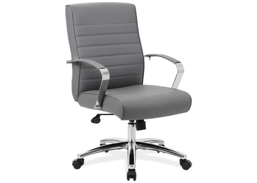 OfficeSource | Studio | Mid Back Chair with Chrome Frame-27