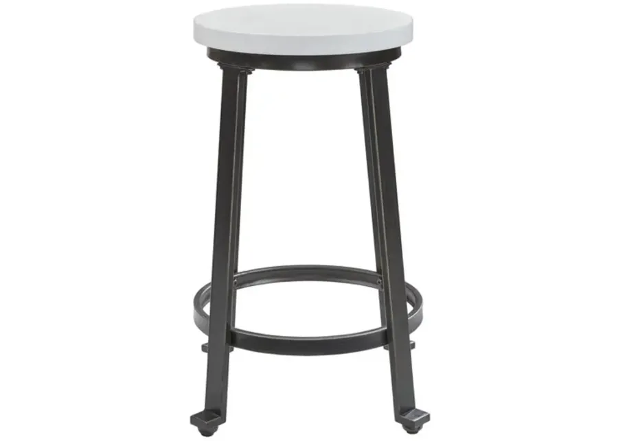 Petunia White Counter Stool