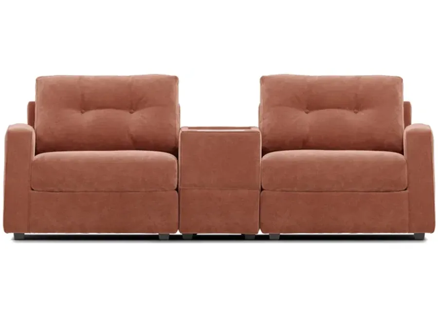 ModularOne Cantaloupe Console Loveseat-93