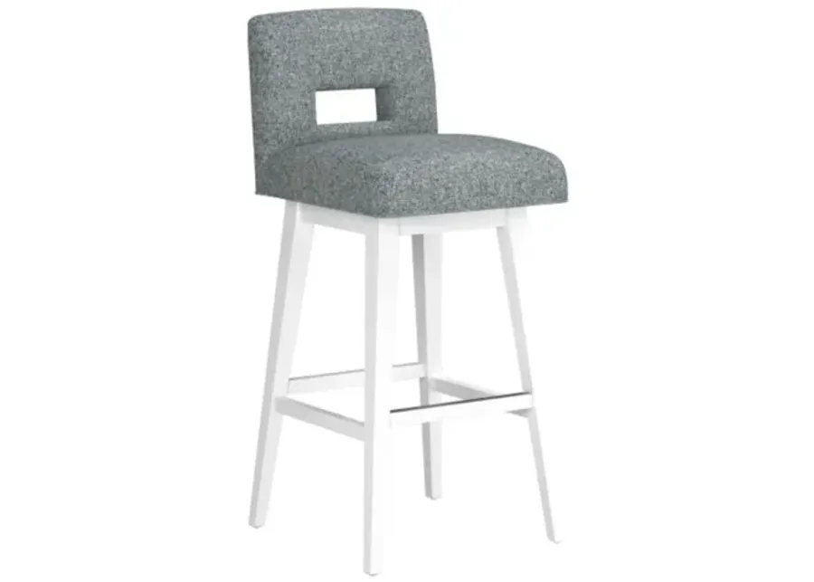Keyback Grey Seat with White Adjustable Base-17 1 75148-keyback-grey-seat-with-white-adjustable-base-17-1.webp